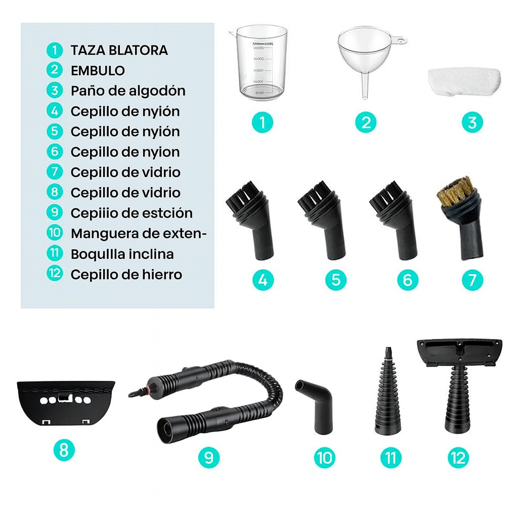 Máquina de limpieza a vapor presurizada todo en uno