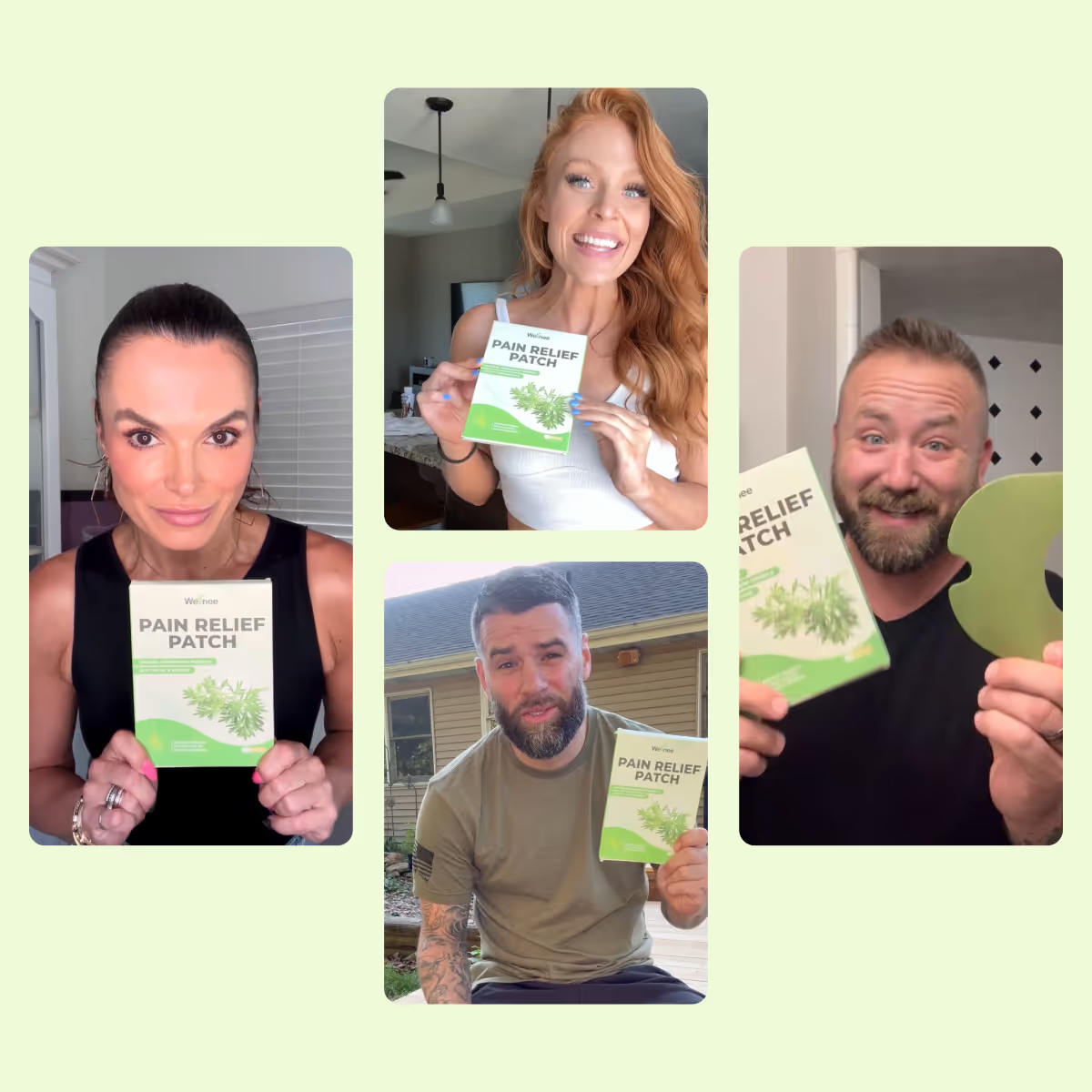 Parche herbal para la rodilla