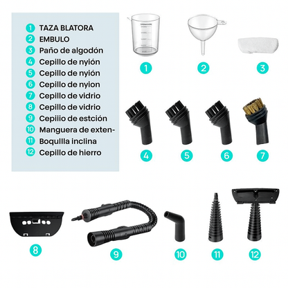 Máquina de limpieza a vapor presurizada todo en uno
